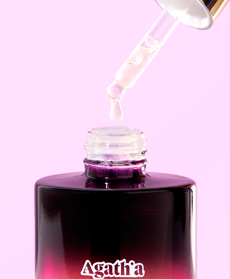 Photo détail packshot pipette sérum capillaire Maison Agath'a - photographe produit Lille